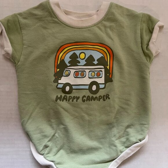 Baby Boys' Bodysuit Bundle - Cat & Jack "Happy Camper" & H&M - Size 6-9 Months - Picture 2 of 5